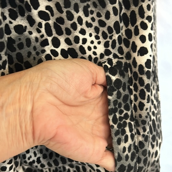 Kim Rogers Full Zip Jacket Animal Print Sz 1X - Picture 4 of 10